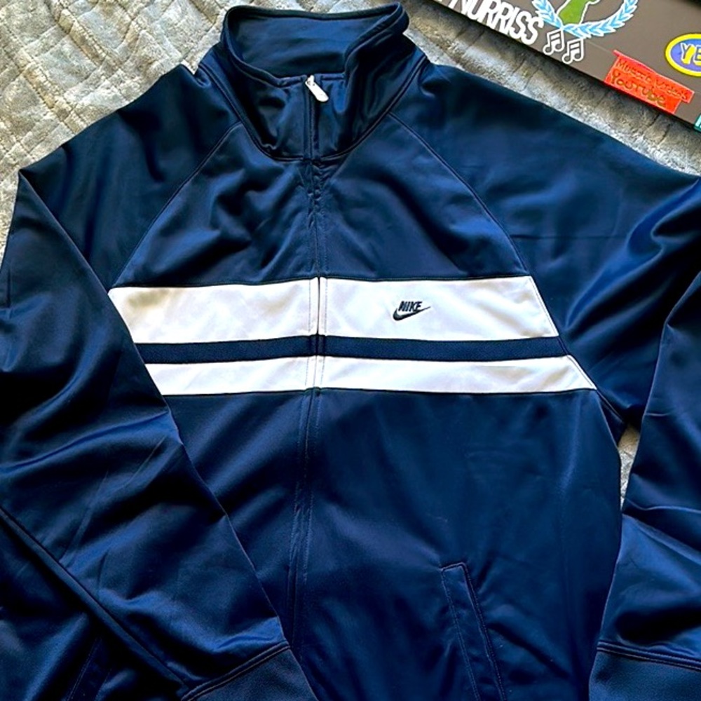 NIKE ZIPUP Sweat Suit | Vintage | Clean | Blue/White | Size | Shoes to match |